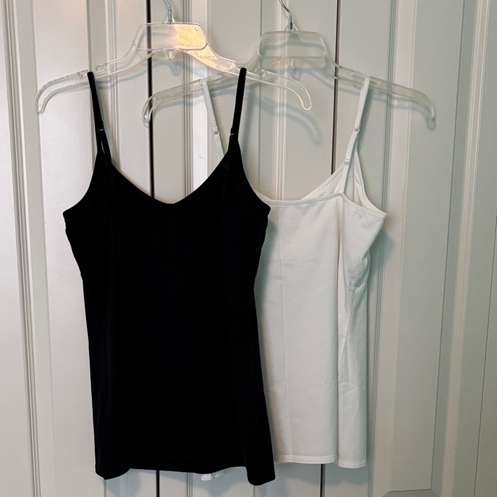 Express Women's Black & White Spaghetti Strap Camisole Duo Size Large Brand New - Picture 4 of 6